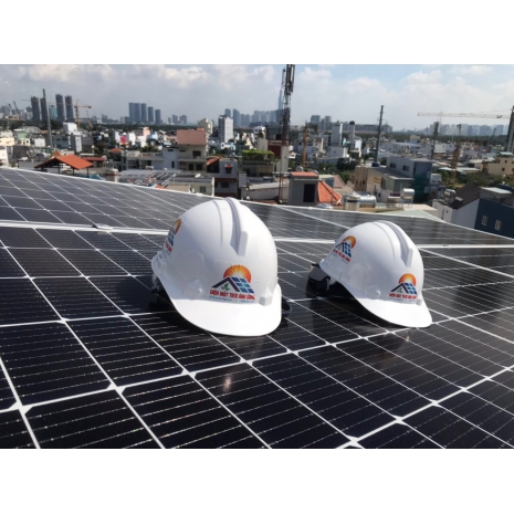 Hòa lưới Canadian Mono 445wp - Inverter GROWATT10 Kw 3 pha Tân Phú