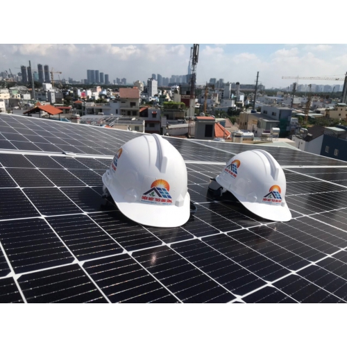 Hòa lưới Canadian Mono 445wp - Inverter GROWATT10 Kw 3 pha Tân Phú