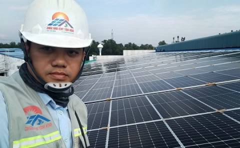 Cập nhật tiến độ thi công hệ NLMT 1MW tháng 09/2020