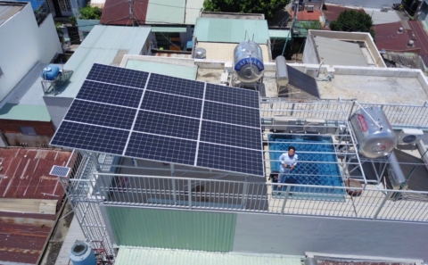 Lắp đặt xong hệ 5kWp Trần Thủ Độ, TP HCM
