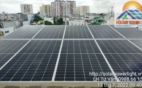 Điện mặt trời bám tải VP CTY CENCO