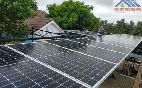 Hệ thống điện mặt trời bám tải 6kwp
