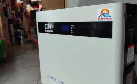 Điện mặt trời lưu trữ 5.8kwp và 6.9kwp . pin lưu 5kwh, 10kwh,15kwh