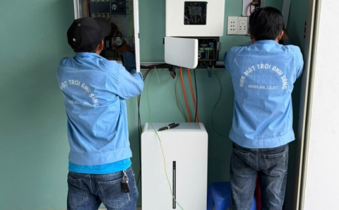 Điện mặt trời lưu trữ 5.8kwp -Pin lưu trữ 16kwh
