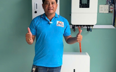 Điện mặt trời lưu trữ 10.4kwp -Pin lưu trữ 16kwh